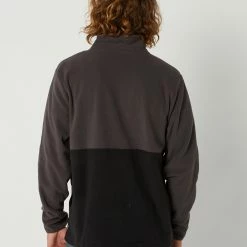 Volcom Oakhurst Zip Fleece -RVCA shop BLACK MENS CLOTHING VOLCOM JUMPERS A4802203BLK 3