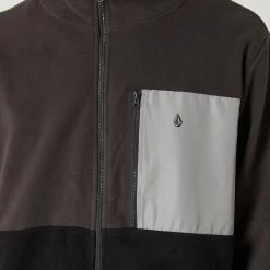 Volcom Oakhurst Zip Fleece -RVCA shop BLACK MENS CLOTHING VOLCOM JUMPERS A4802203BLK 4