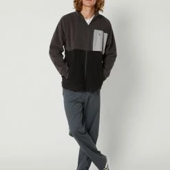 Volcom Oakhurst Zip Fleece -RVCA shop BLACK MENS CLOTHING VOLCOM JUMPERS A4802203BLK 5