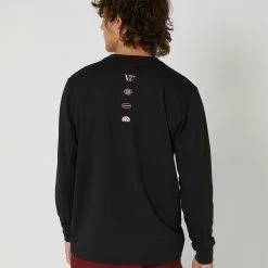 RIVVIA PROJECTS Rivvia Rpl Sports Ls T-Shirt -RVCA shop BLACK PINK MENS CLOTHING RIVVIA PROJECTS SPORTSWEAR RTE 22415BLKPK 3