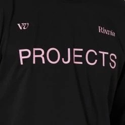 RIVVIA PROJECTS Rivvia Rpl Sports Ls T-Shirt -RVCA shop BLACK PINK MENS CLOTHING RIVVIA PROJECTS SPORTSWEAR RTE 22415BLKPK 4