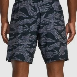 RVCA Yogger Stretch Elastic Shorts 17 Inch -RVCA shop BLACK TIGER CAMO MENS CLOTHING RVCA SPORTSWEAR V201TRYS KPV6 3