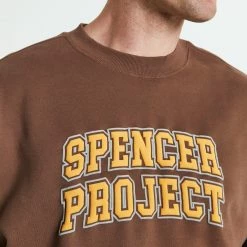SPENCER PROJECT Savants Crewneck Jumper 9 SPENCER PROJECT Savants Crewneck Jumper -RVCA shop BROWN MENS CLOTHING SPENCER PROJECT JUMPERS 52522800026 4