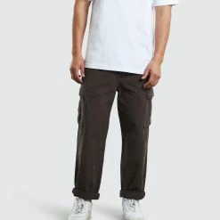 SPENCER PROJECT Surplus Cargo Ripstop Pants Dark Brown