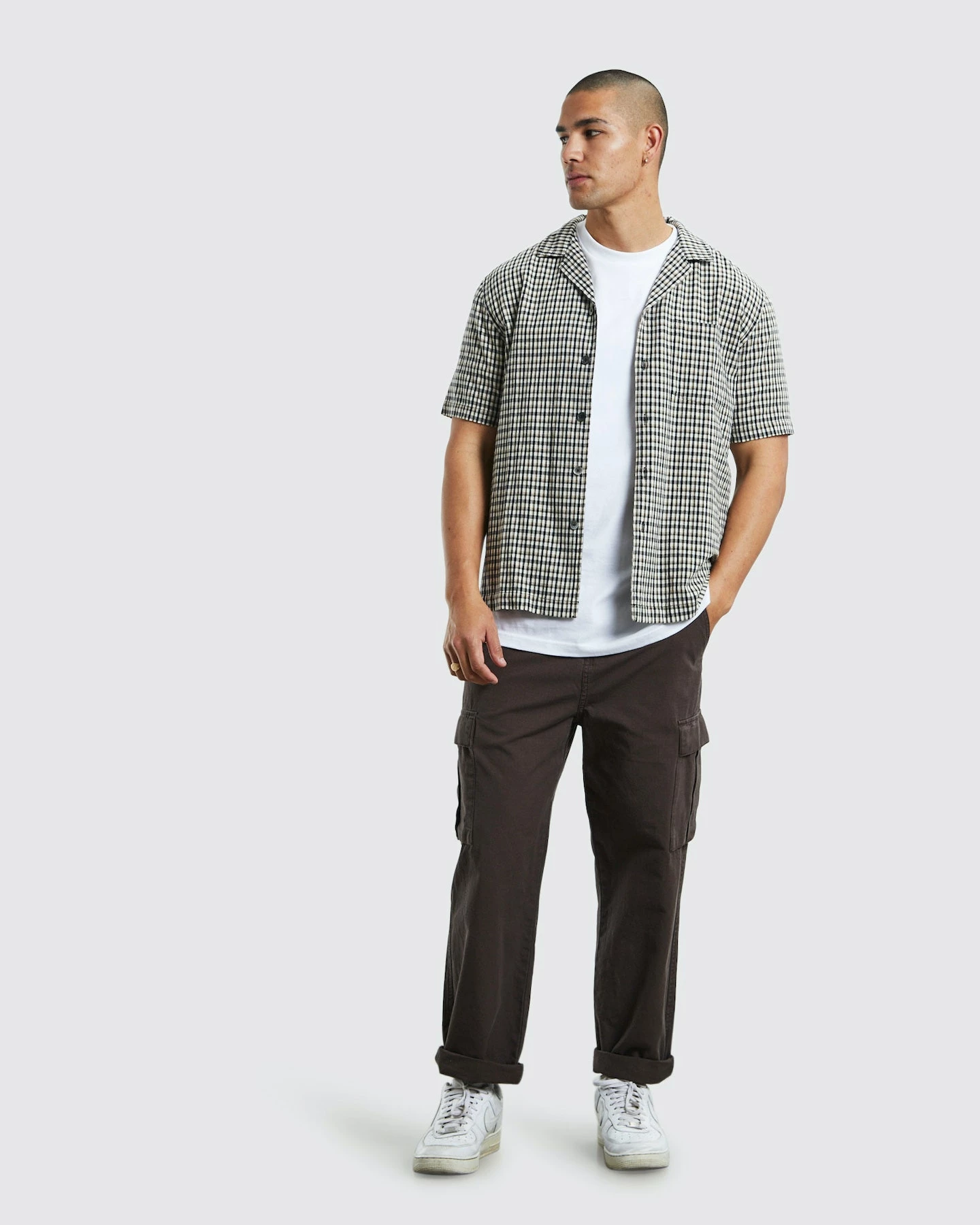 SPENCER PROJECT Surplus Cargo Ripstop Pants Dark Brown 6 SPENCER PROJECT Surplus Cargo Ripstop Pants Dark Brown - Image 6