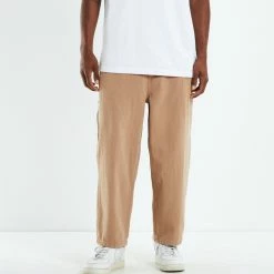 SPENCER PROJECT Wide Boy Canvas Carpenter Pants Tan