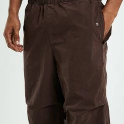 SPENCER PROJECT Parachute Pants -RVCA shop BROWN MENS CLOTHING SPENCER PROJECT PANTS 52536000042 5