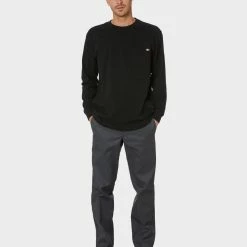 Dickies 873 Mens Slim Straight Fit Work Pant 9 Dickies 873 Mens Slim Straight Fit Work Pant -RVCA shop CHARCOAL WORKWEAR MENS WORKWEAR DICKIES BOTTOMS SSWP873CHWW 5