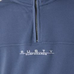 Rusty Rs Relaxed Zip Super Fleece 8 Rusty Rs Relaxed Zip Super Fleece -RVCA shop CHINA BLUE MENS CLOTHING RUSTY JUMPERS FTM1063CHBL 4