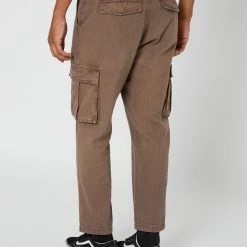 Misfit Green Onions Cargo Pant -RVCA shop CHOCOLATE MENS CLOTHING MISFIT PANTS MT025600CHOCOL 3