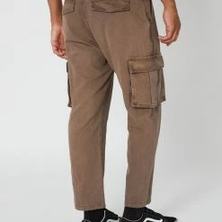 Misfit Green Onions Cargo Pant -RVCA shop CHOCOLATE MENS CLOTHING MISFIT PANTS MT025600CHOCOL 4