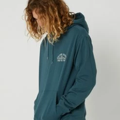 Volcom Mountainside Pullover Hoodie -RVCA shop CRUZER BLUE MENS CLOTHING VOLCOM HOODIES A4112313CZB 3