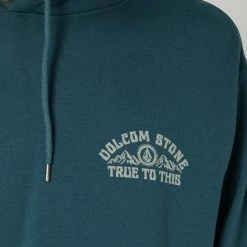 Volcom Mountainside Pullover Hoodie -RVCA shop CRUZER BLUE MENS CLOTHING VOLCOM HOODIES A4112313CZB 4