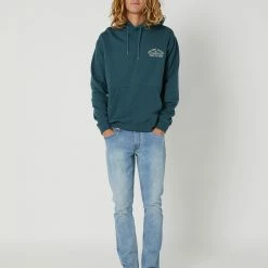 Volcom Mountainside Pullover Hoodie -RVCA shop CRUZER BLUE MENS CLOTHING VOLCOM HOODIES A4112313CZB 5