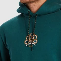 Billabong Serpients Pullover Hoodie 8 Billabong Serpients Pullover Hoodie -RVCA shop DEEP TEAL MENS CLOTHING BILLABONG HOODIES ABYFT00425 DTA 4