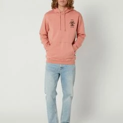 Rip Curl Search Icon Hood -RVCA shop DUSTY ROSE MENS CLOTHING RIP CURL HOODIES CFEGL9577 5