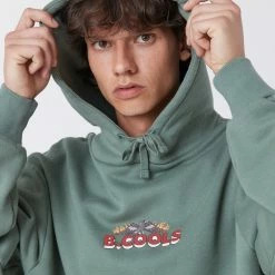 Barney Cools Swoopy Boys Hood -RVCA shop EMERALD MENS CLOTHING BARNEY COOLS HOODIES 400S Q123 XS 5