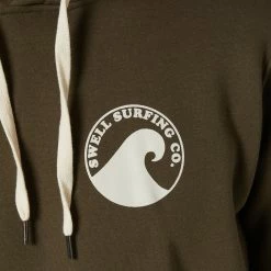 Swell Crest Hood -RVCA shop FATIGUE MENS CLOTHING SWELL HOODIES S5233443FATIGU 4