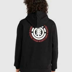 Element Seal Bp Hood 7 Element Seal Bp Hood -RVCA shop FLINT BLACK MENS CLOTHING ELEMENT HOODIES ELYSF00123 FBK 3