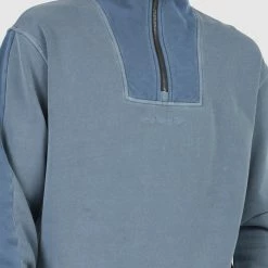 Quiksilver Mens Vacancy Half Zip Fleece -RVCA shop FLINT STONE MENS CLOTHING QUIKSILVER JUMPERS UQYFT03118 SNA0 4