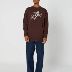Worship Cherub Crew Knit 9 Worship Cherub Crew Knit -RVCA shop FUDGE MENS CLOTHING WORSHIP KNITS CARDIGANS WORA23 218CFUDGE 5