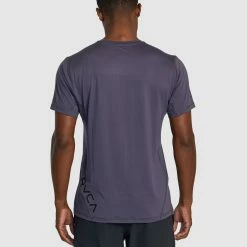 RVCA Sport Vent Performance Tee -RVCA shop GRAY PURPLE MENS CLOTHING RVCA SPORTSWEAR V9021RSV KRB0 3