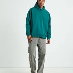 BLACK NOISE WHITE RAIN Embroidering Hoodie -RVCA shop GREEN MENS CLOTHING BLACK NOISE WHITE RAIN HOODIES 52525600026 6