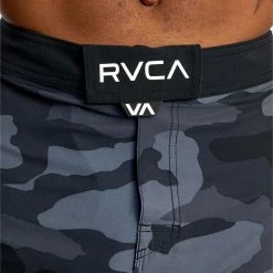 RVCA Fight Scrapper Elastic Walkshorts 15 Inch -RVCA shop GREY CAMO MENS CLOTHING RVCA SPORTSWEAR AVYWS00174 KZM6 4