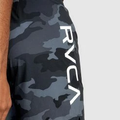 RVCA Fight Scrapper Elastic Walkshorts 15 Inch -RVCA shop GREY CAMO MENS CLOTHING RVCA SPORTSWEAR AVYWS00174 KZM6 5