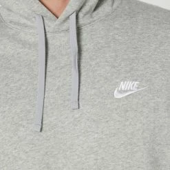 Nike Mens Nsw Club Pullover Hoodie -RVCA shop GREY HEATHER MENS CLOTHING NIKE HOODIES BV2654 063 4