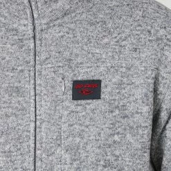 Rip Curl Crescent Zip Thru Knit 8 Rip Curl Crescent Zip Thru Knit -RVCA shop GREY MARLE MENS CLOTHING RIP CURL JUMPERS CSWAU90085 4