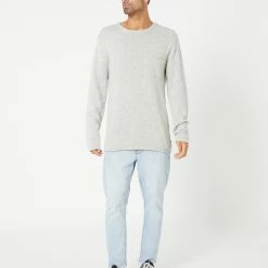 Rip Curl Neps Crew -RVCA shop GREY MARLE MENS CLOTHING RIP CURL KNITS CARDIGANS CSWAC90085 5