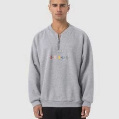 Barney Cools Athletique Sweatshirt Grey Melange