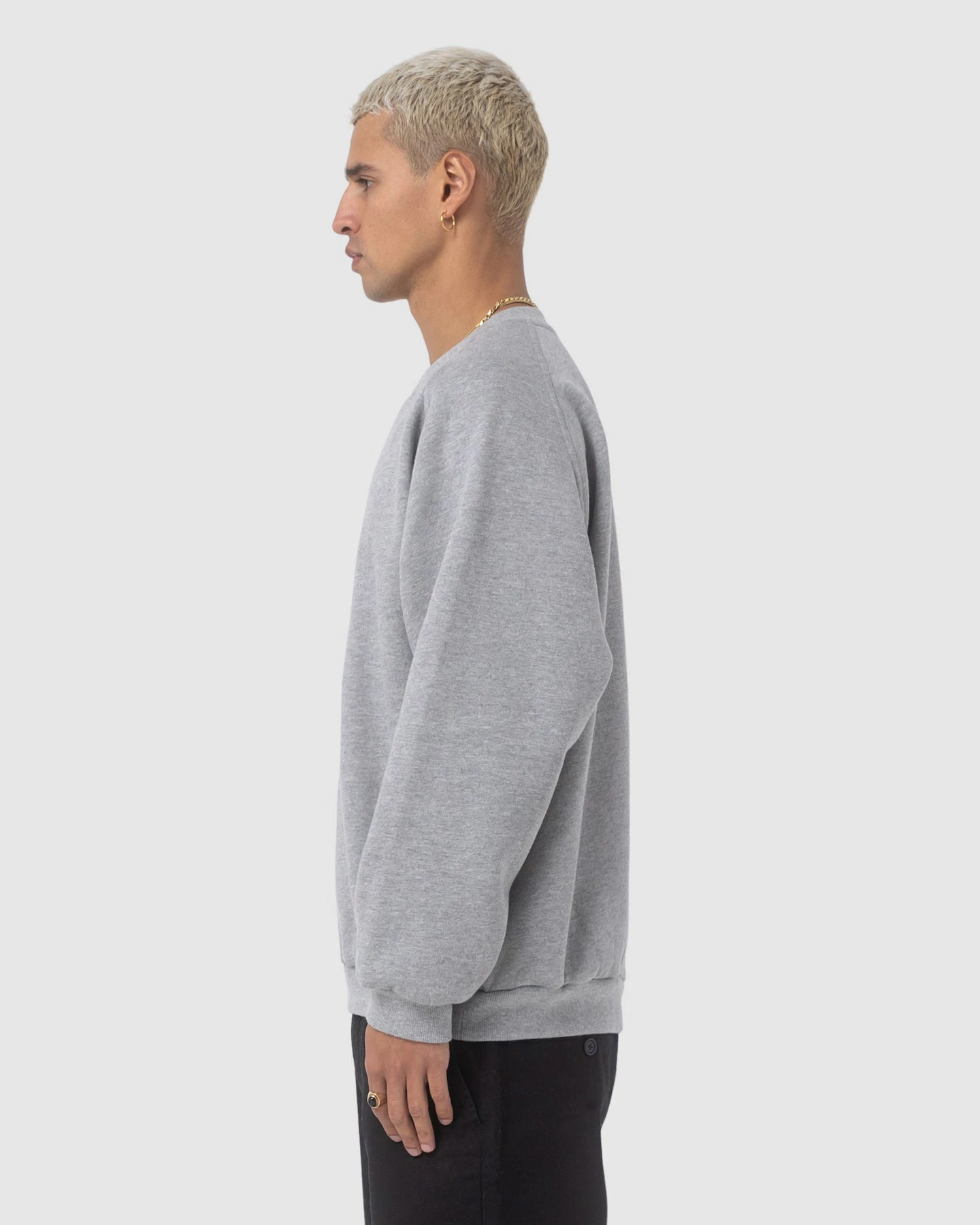Barney Cools Athletique Sweatshirt Grey Melange 3 Barney Cools Athletique Sweatshirt Grey Melange - Image 3