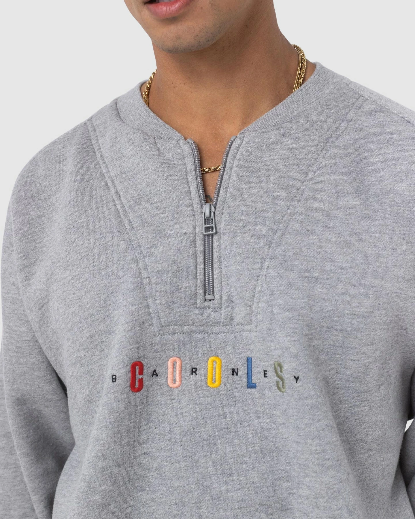 Barney Cools Athletique Sweatshirt Grey Melange 4 Barney Cools Athletique Sweatshirt Grey Melange - Image 4