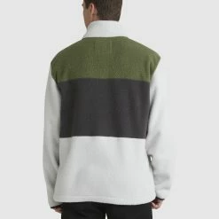 Billabong Boundary Mock Snap Pullover -RVCA shop GREY MENS CLOTHING BILLABONG JUMPERS UBYFT00222 GRY 3