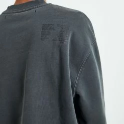 BLACK NOISE WHITE RAIN Fracture Crew Pewter 9 BLACK NOISE WHITE RAIN Fracture Crew Pewter -RVCA shop GREY MENS CLOTHING BLACK NOISE WHITE RAIN JUMPERS 52626400026 4