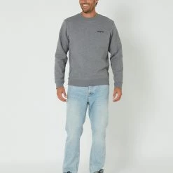 Patagonia P-6 Logo Uprisal Crew Sweatshirt 9 Patagonia P-6 Logo Uprisal Crew Sweatshirt -RVCA shop GREY MENS CLOTHING PATAGONIA JUMPERS 39657 GLH XS 5