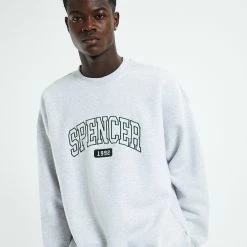 SPENCER PROJECT Seattle Crew Jumper 10 SPENCER PROJECT Seattle Crew Jumper -RVCA shop GREY MENS CLOTHING SPENCER PROJECT JUMPERS 52303800026 5