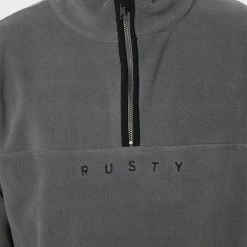 Rusty Polarized Mens 1/4 Zip Polar Fleece 8 Rusty Polarized Mens 1/4 Zip Polar Fleece -RVCA shop GULL MENS CLOTHING RUSTY HOODIES SWEATS FTM0950GUL 4