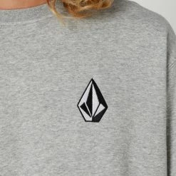 Volcom Vologo Crew 8 Volcom Vologo Crew -RVCA shop HEATHER GREY MENS CLOTHING VOLCOM JUMPERS A4602375HGR 4