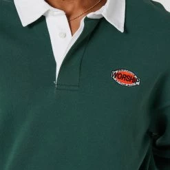 Worship Choices Rugby Crew Fleece 8 Worship Choices Rugby Crew Fleece -RVCA shop HUNTER GREEN MENS CLOTHING WORSHIP JUMPERS WORA23 226FHUNTGR 4