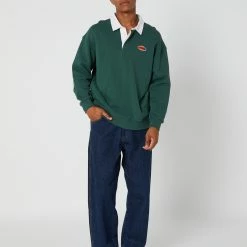 Worship Choices Rugby Crew Fleece 9 Worship Choices Rugby Crew Fleece -RVCA shop HUNTER GREEN MENS CLOTHING WORSHIP JUMPERS WORA23 226FHUNTGR 5