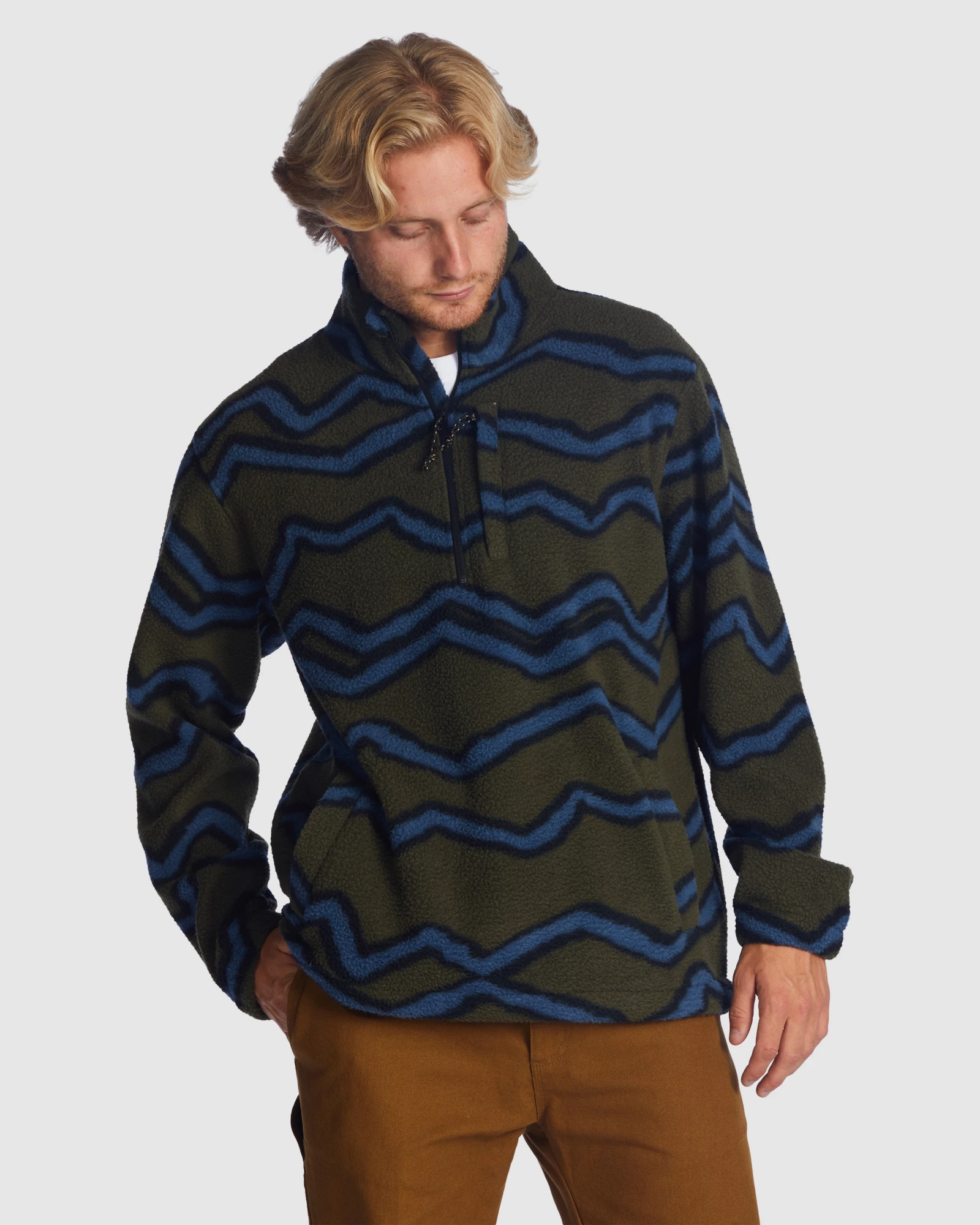 Billabong A/Div Boundary Half-Zip Mock Neck Pullover 1 Billabong A/Div Boundary Half-Zip Mock Neck Pullover