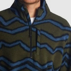 Billabong A/Div Boundary Half-Zip Mock Neck Pullover 8 Billabong A/Div Boundary Half-Zip Mock Neck Pullover -RVCA shop MILITARY MENS CLOTHING BILLABONG JUMPERS ABYFT00231 MIL 3