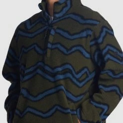 Billabong A/Div Boundary Half-Zip Mock Neck Pullover 9 Billabong A/Div Boundary Half-Zip Mock Neck Pullover -RVCA shop MILITARY MENS CLOTHING BILLABONG JUMPERS ABYFT00231 MIL 4