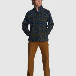 Billabong A/Div Boundary Half-Zip Mock Neck Pullover 11 Billabong A/Div Boundary Half-Zip Mock Neck Pullover -RVCA shop MILITARY MENS CLOTHING BILLABONG JUMPERS ABYFT00231 MIL 6