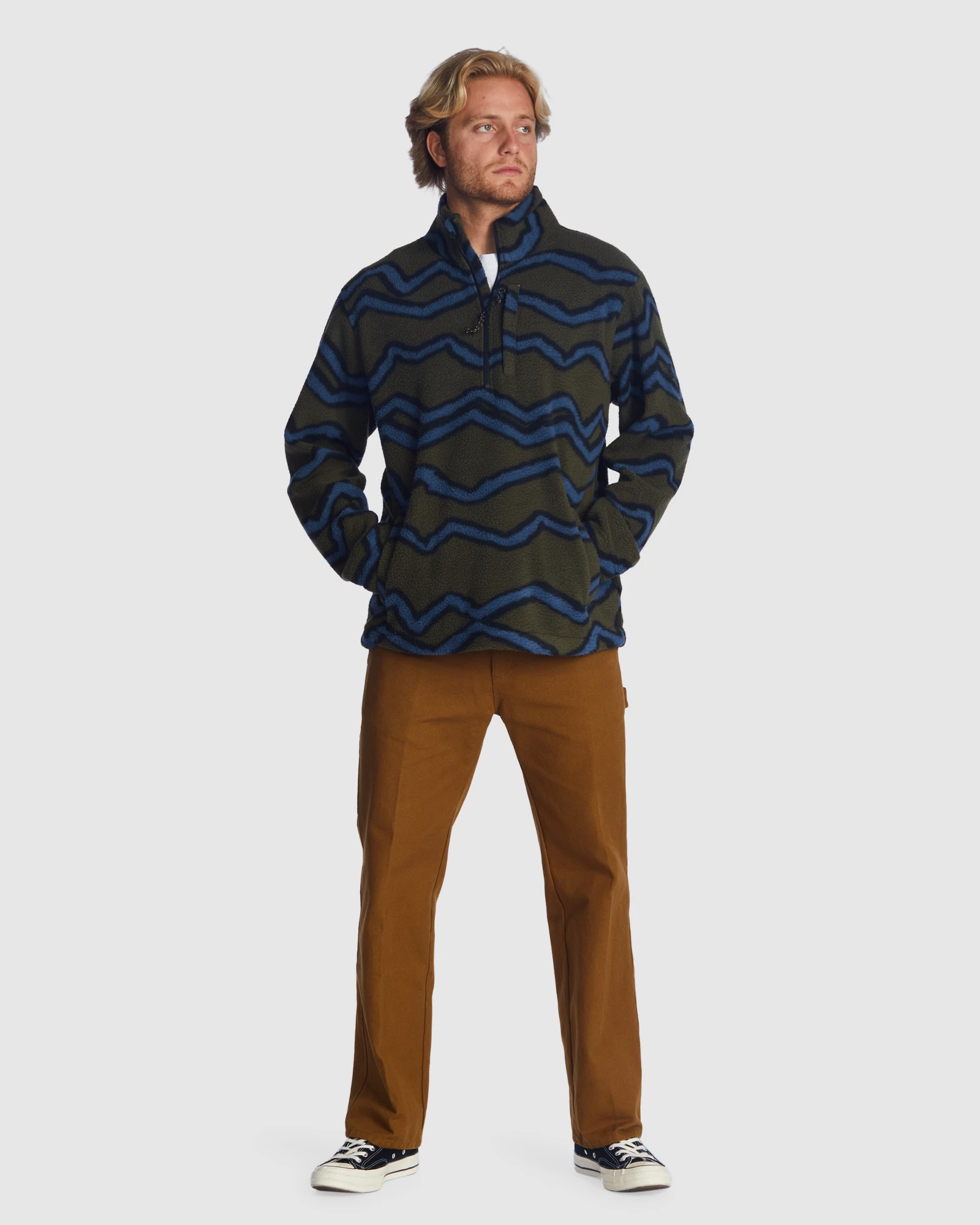 Billabong A/Div Boundary Half-Zip Mock Neck Pullover 6 Billabong A/Div Boundary Half-Zip Mock Neck Pullover - Image 6