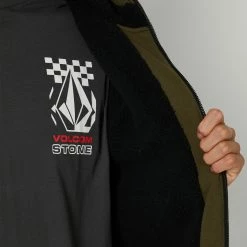 Volcom Sngl Stn Div Lined Fleece -RVCA shop MILITARY MENS CLOTHING VOLCOM HOODIES A5832001MIL 4