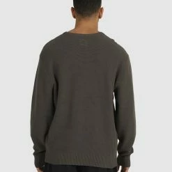 RVCA Duke Crew Knit 7 RVCA Duke Crew Knit -RVCA shop MUSHROOM MENS CLOTHING RVCA KNITS CARDIGANS UVYSW00102 MSH 3